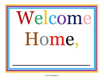 Airport Welcome Sign Template